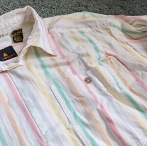 Multicolored pale stripe shirt